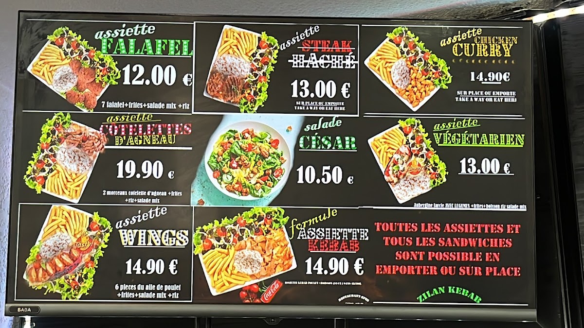 Menu Efes Zilan Kebab Beaune-1